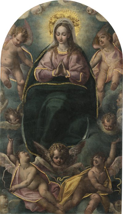 Virgen con ángeles de Pablo de Cespedes